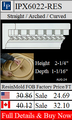 IPX6022 Casing ResinMold 3-3/4" wide