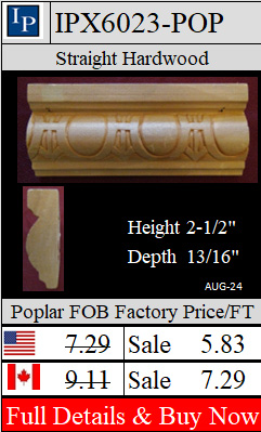 IPX6023-Poplar 2-1/2" wide 