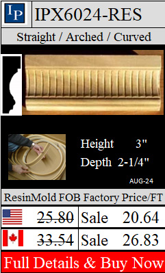 IPX6024 ResinMold Flexible Casing 3" wide