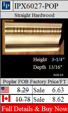 IPX6027 Poplar 3-1/4" wide