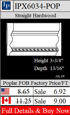 IPX6034-POP Casing 3-3/4" wide