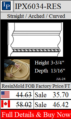 IPX6034-ResinMold 3-3/4" wide