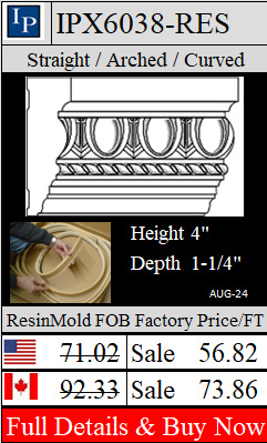 IPX6038 Flexible ResinMold Casing 4" wide