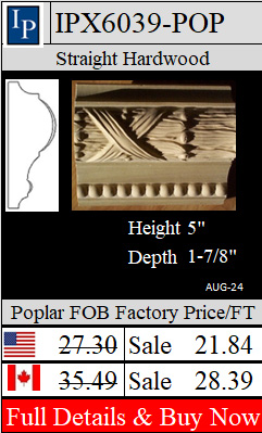 IPX6039 poplar 5" wide casing