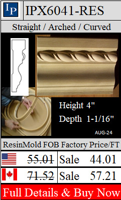 IPX6041 ResinMold 4" wide Rope Motif