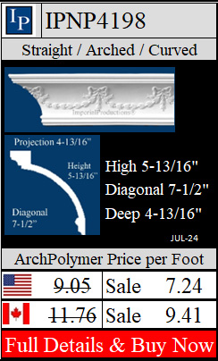 IPNP4198 Classic Crown 5-13/16" high x 4-13/16" deep