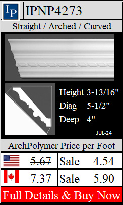 IPNP4273  Height 3-13/16" x 4" deep