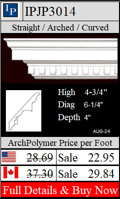 IPJP3014 Federal Crown 4-3/4" high x 4" deep 