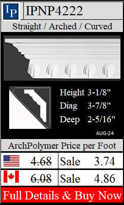 IPNP4222 Federal Crown 3-1/8" high x 2-5/16" deep 